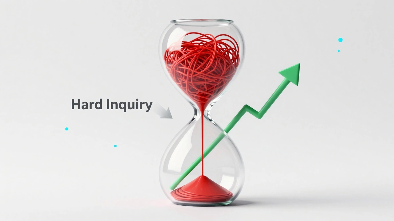 Abstract hourglass showing tangled debts merging into a single loan
