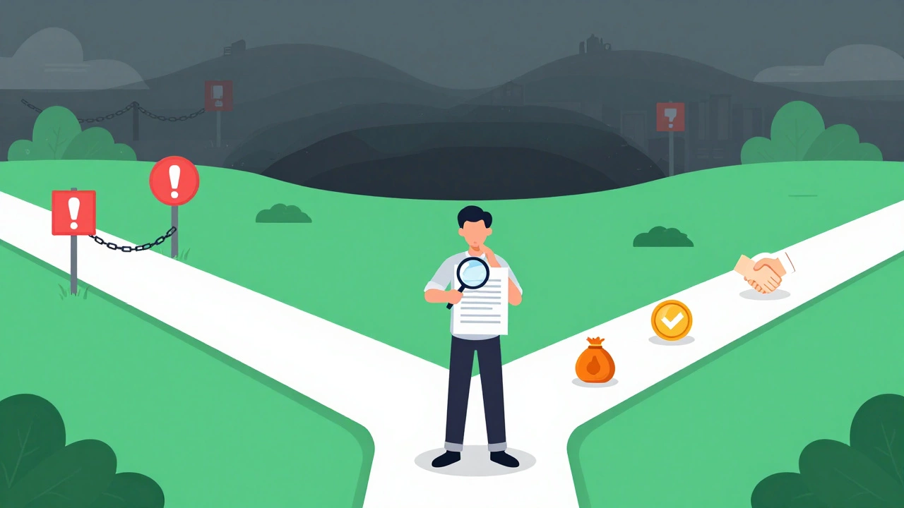 Illustration of choosing between risky loans and safer financial alternatives
