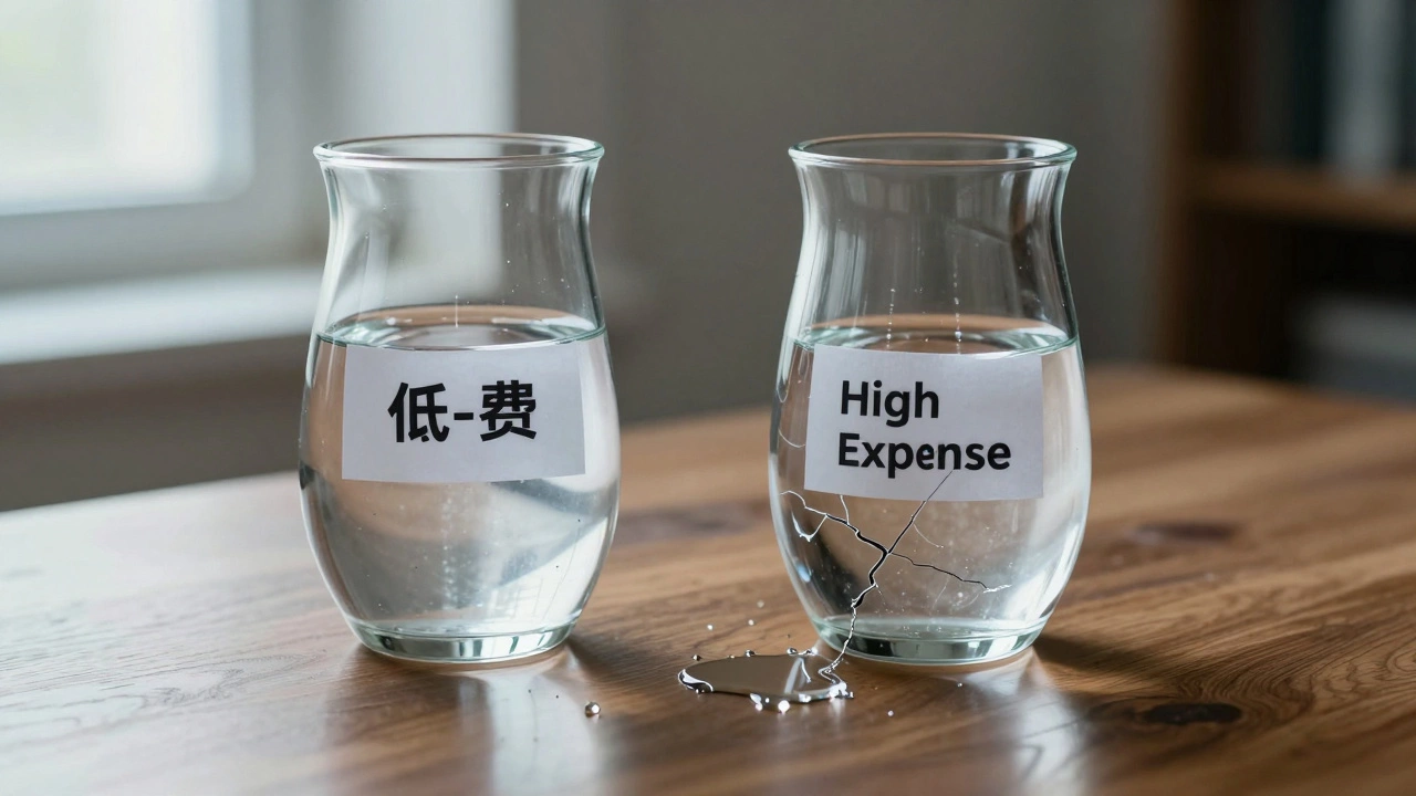 Leaking vase illustrating high investment fees