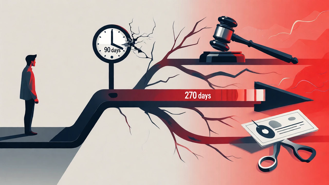 Conceptual illustration of escalating student loan default consequences